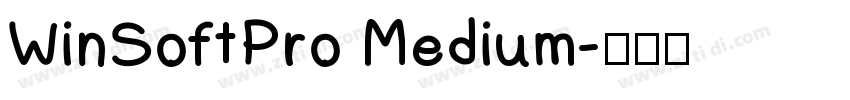 WinSoftPro Medium字体转换